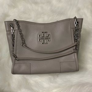 Tory Burch Britten Leather Slouchy Tote